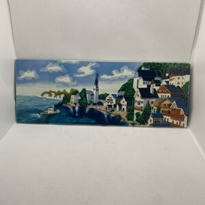“Happy Days Harbor” Ceramic Tile Wall Hanging